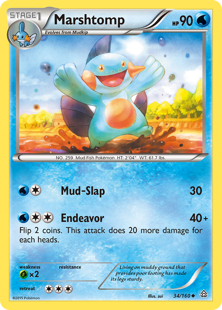 Marshtomp (34/160) [XY: Primal Clash] - Card Brawlers | Quebec | Canada | Yu-Gi-Oh!