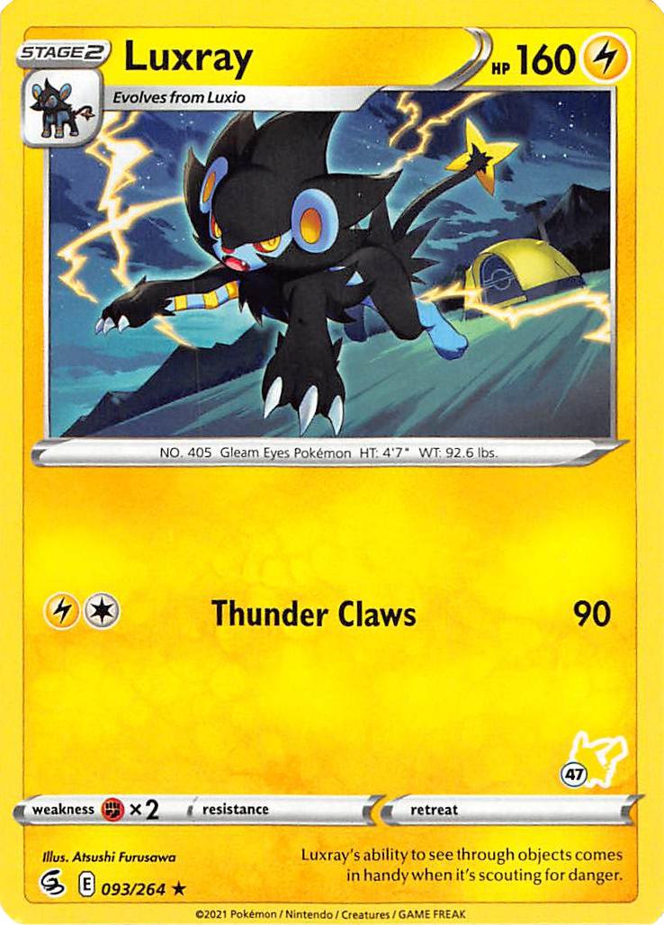 Luxray (093/264) (Pikachu Stamp #47) [Battle Academy 2022] - Card Brawlers | Quebec | Canada | Yu-Gi-Oh!