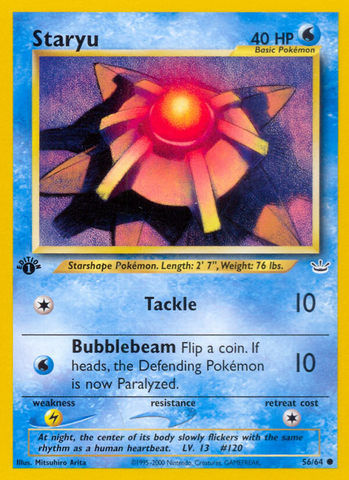 Staryu (56/64) [Neo Revelation 1st Edition] - Card Brawlers | Quebec | Canada | Yu-Gi-Oh!