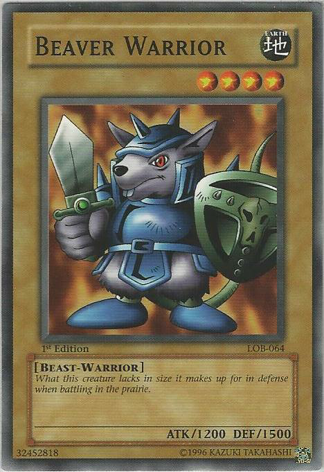 Beaver Warrior [LOB-064] Common - Card Brawlers | Quebec | Canada | Yu-Gi-Oh!