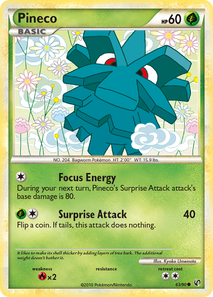 Pineco (63/90) [HeartGold & SoulSilver: Undaunted] - Card Brawlers | Quebec | Canada | Yu-Gi-Oh!