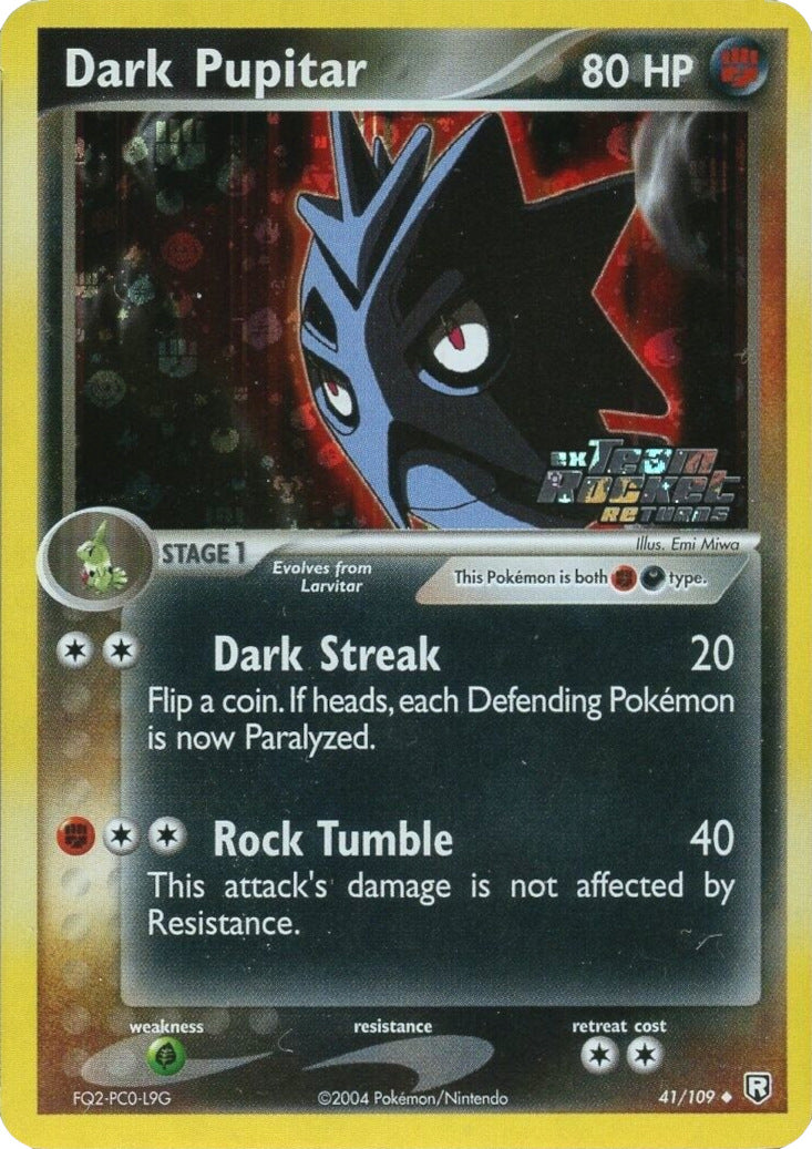 Dark Pupitar (41/109) (Stamped) [EX: Team Rocket Returns] - Card Brawlers | Quebec | Canada | Yu-Gi-Oh!