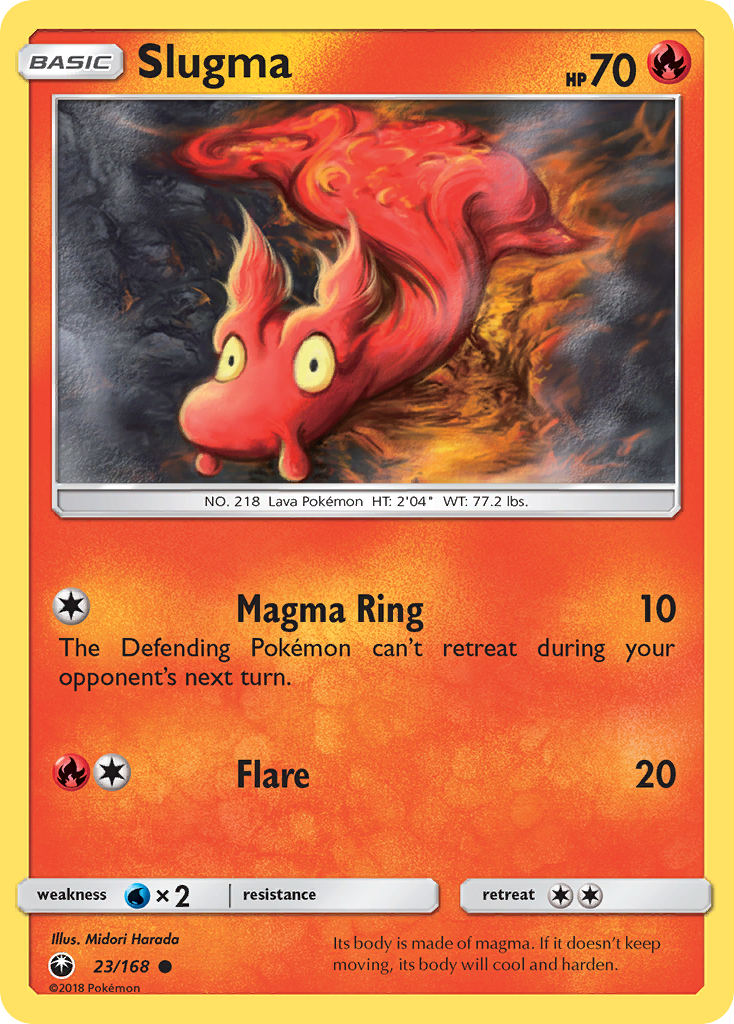 Slugma (23/168) [Sun & Moon: Celestial Storm] - Card Brawlers | Quebec | Canada | Yu-Gi-Oh!
