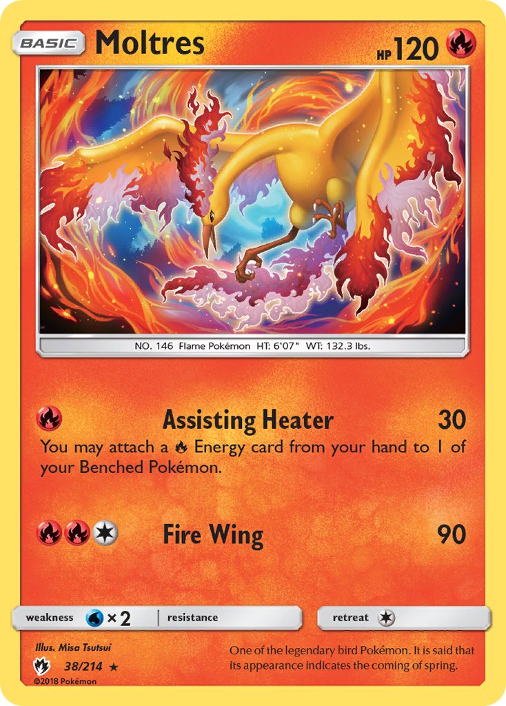 Moltres (38/214) (Let's Play, Eevee) Cracked Ice Holo) (Theme Deck Exclusive) [Sun & Moon: Lost Thunder] - Card Brawlers | Quebec | Canada | Yu-Gi-Oh!