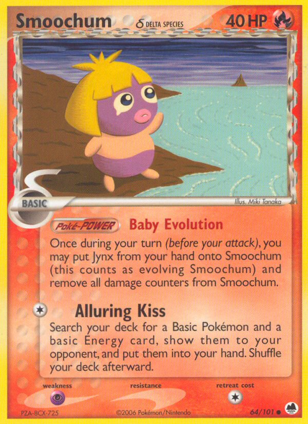 Smoochum (64/101) (Delta Species) [EX: Dragon Frontiers] - Card Brawlers | Quebec | Canada | Yu-Gi-Oh!