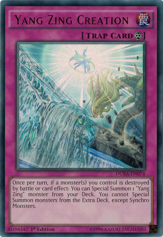 Yang Zing Creation [DUEA-EN074] Ultra Rare - Yu-Gi-Oh! - Card Brawlers | Quebec | Canada |