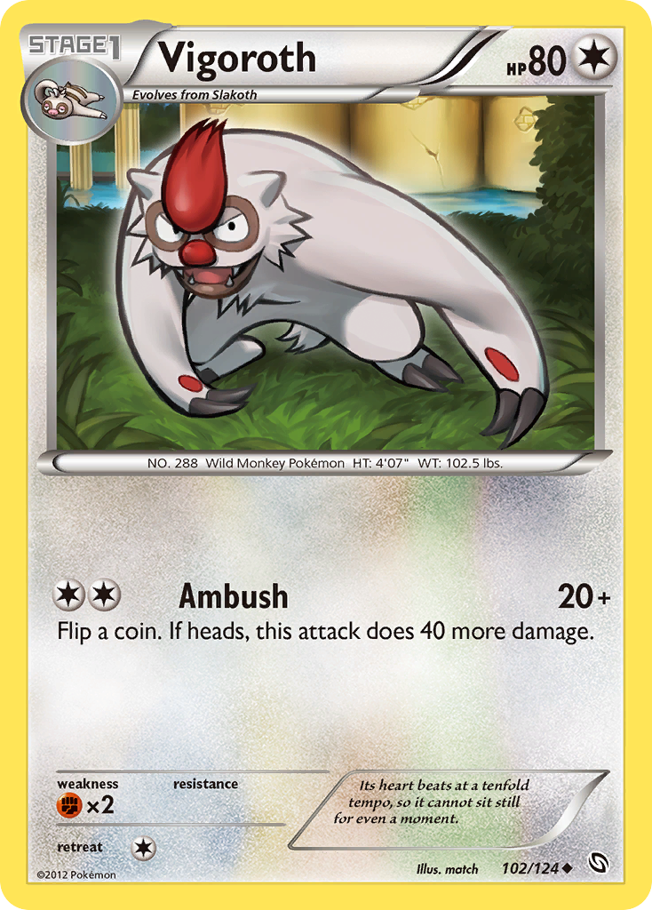 Vigoroth (102/124) [Black & White: Dragons Exalted] - Card Brawlers | Quebec | Canada | Yu-Gi-Oh!