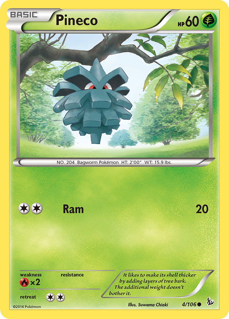 Pineco (4/106) [XY: Flashfire] - Card Brawlers | Quebec | Canada | Yu-Gi-Oh!
