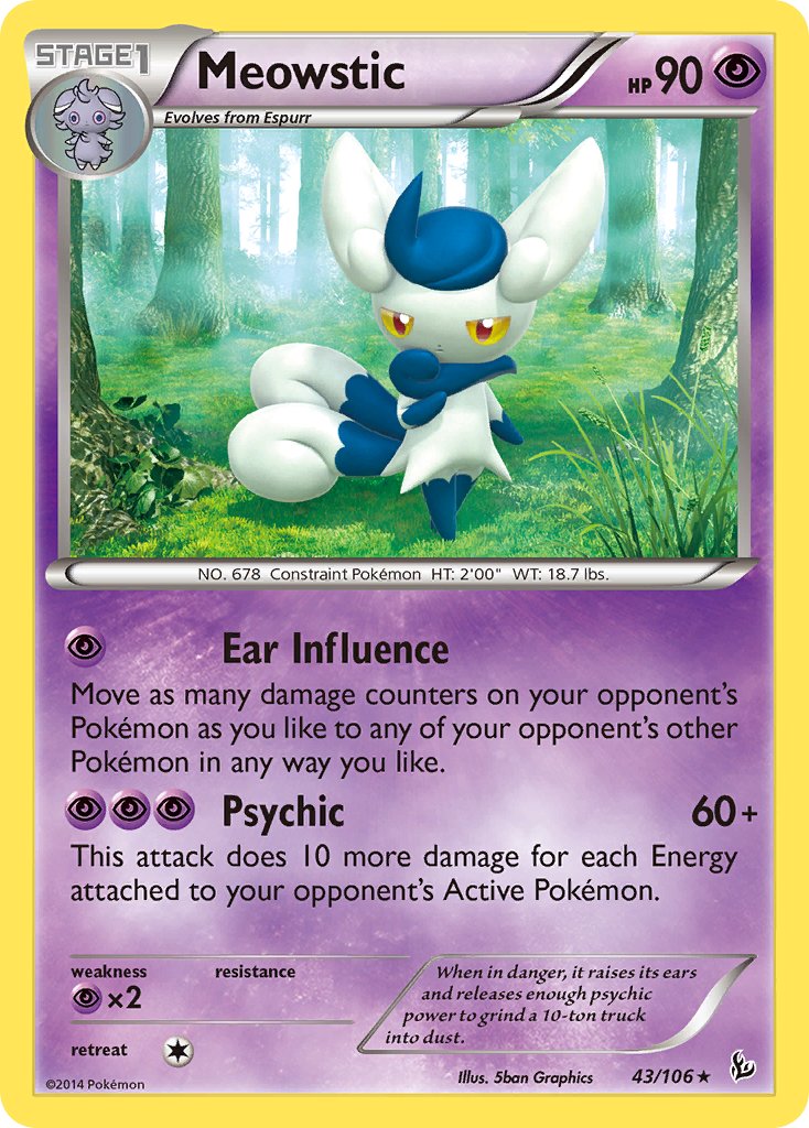 Meowstic (43/106) (Theme Deck Exclusive) [XY: Flashfire] - Card Brawlers | Quebec | Canada | Yu-Gi-Oh!
