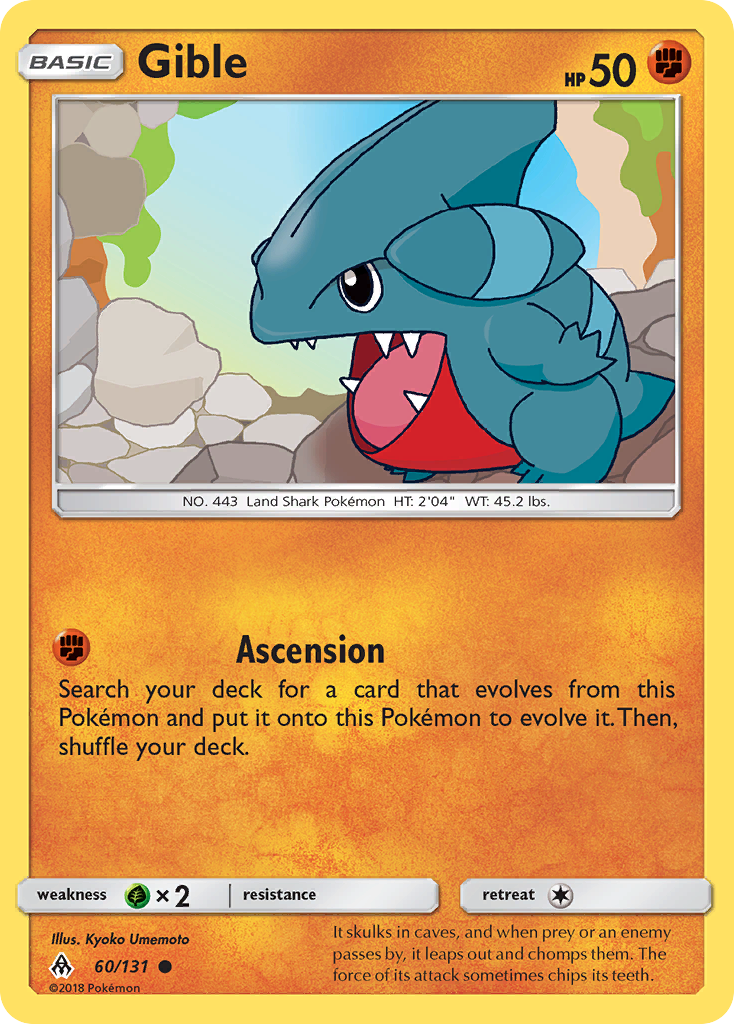 Gible (60/131) [Sun & Moon: Forbidden Light] - Card Brawlers | Quebec | Canada | Yu-Gi-Oh!