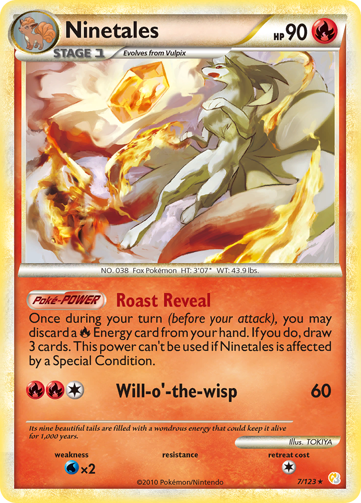 Ninetales (7/123) [HeartGold & SoulSilver: Base Set] - Card Brawlers | Quebec | Canada | Yu-Gi-Oh!