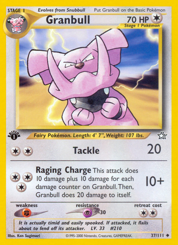 Granbull (37/111) [Neo Genesis 1st Edition] - Card Brawlers | Quebec | Canada | Yu-Gi-Oh!