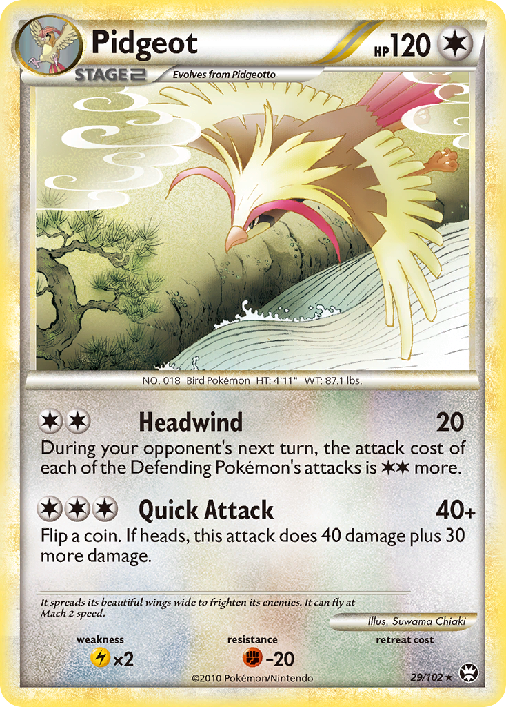 Pidgeot (29/102) [HeartGold & SoulSilver: Triumphant] - Card Brawlers | Quebec | Canada | Yu-Gi-Oh!