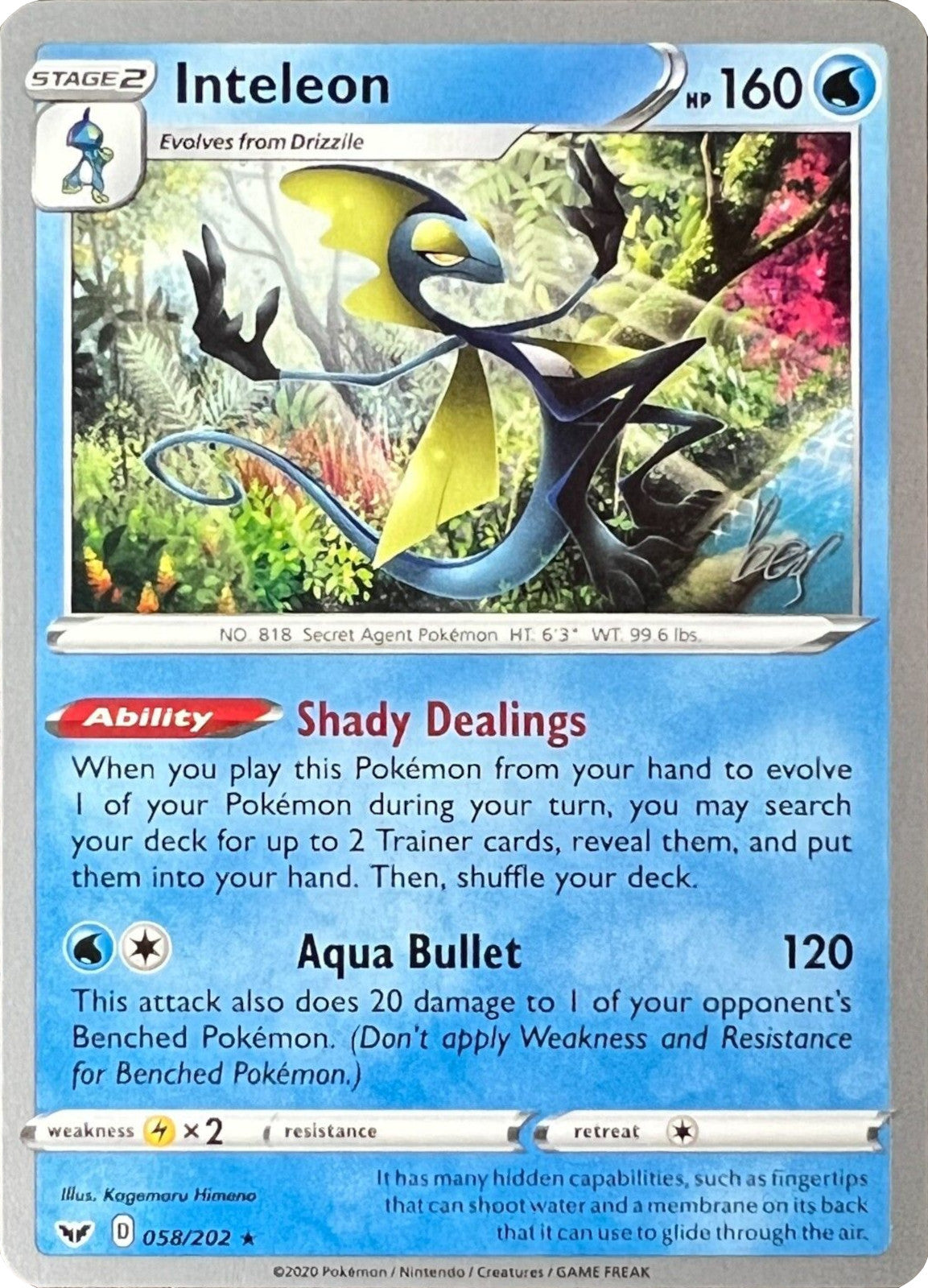 Inteleon (058/202) (Cheryl Again - Sebastian Lashmet) [World Championships 2022] - Card Brawlers | Quebec | Canada | Yu-Gi-Oh!