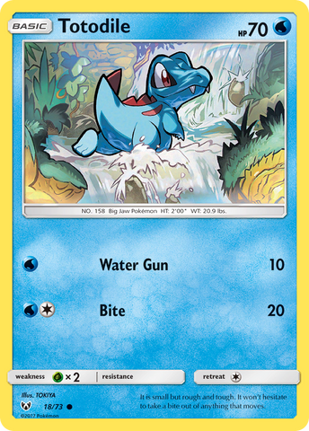 Totodile (18/73) [Sun & Moon: Shining Legends] - Card Brawlers | Quebec | Canada | Yu-Gi-Oh!