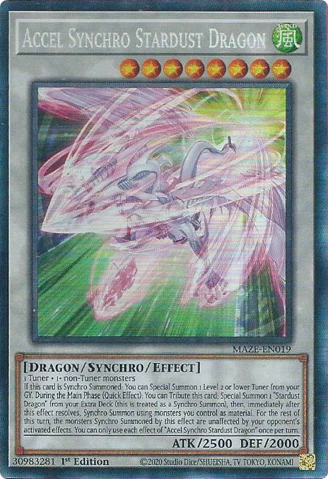 Accel Synchro Stardust Dragon [MAZE-EN019] Collector's Rare - Card Brawlers | Quebec | Canada | Yu-Gi-Oh!