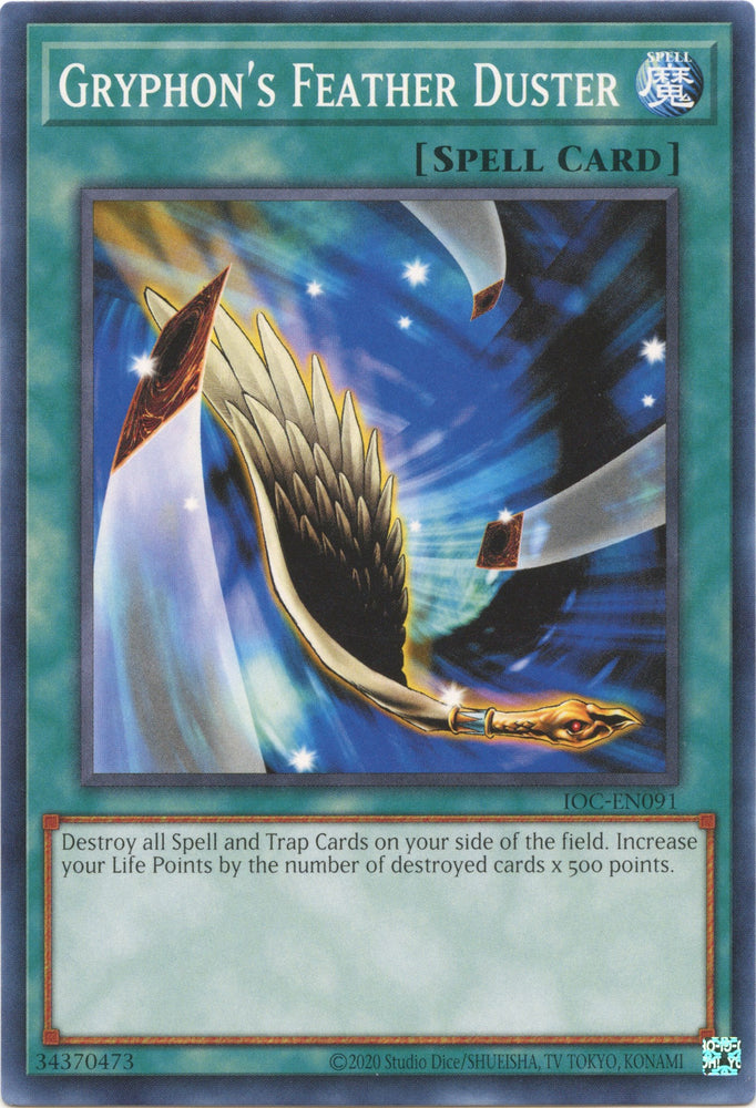 Gryphon's Feather Duster (25th Anniversary) [IOC-EN091] Common - Card Brawlers | Quebec | Canada | Yu-Gi-Oh!