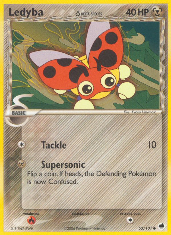 Ledyba (53/101) (Delta Species) [EX: Dragon Frontiers] - Card Brawlers | Quebec | Canada | Yu-Gi-Oh!