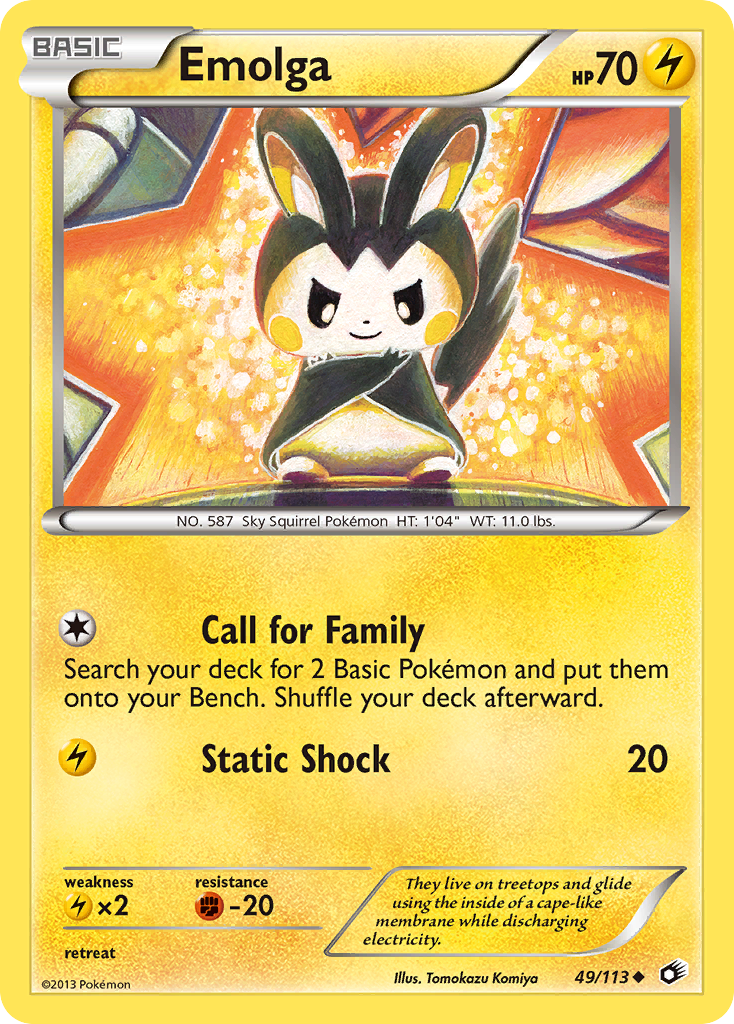 Emolga (49/113) [Black & White: Legendary Treasures] - Card Brawlers | Quebec | Canada | Yu-Gi-Oh!