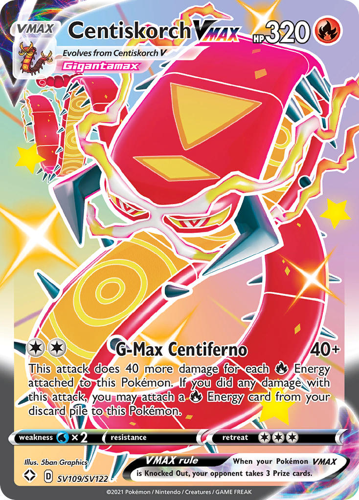 Centiskorch VMAX (SV109/SV122) [Sword & Shield: Shining Fates] - Card Brawlers | Quebec | Canada | Yu-Gi-Oh!
