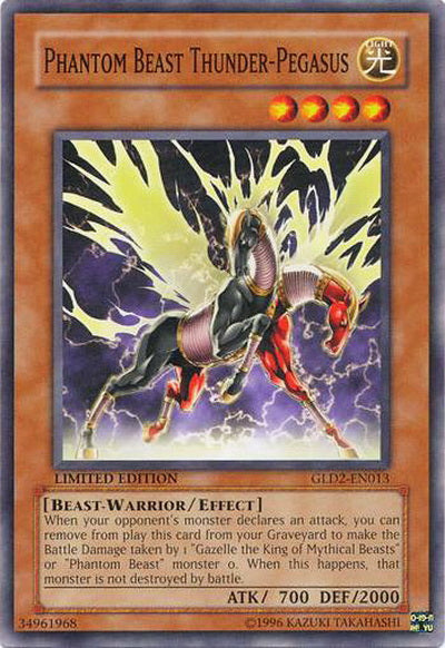 Phantom Beast Thunder-Pegasus [GLD2-EN013] Common - Card Brawlers | Quebec | Canada | Yu-Gi-Oh!