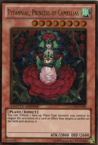 Tytannial, Princess of Camellias [GLD4-EN026] Gold Rare - Card Brawlers | Quebec | Canada | Yu-Gi-Oh!