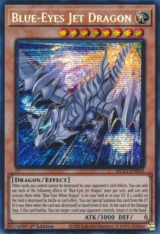 Blue-Eyes Jet Dragon [MP23-EN004] Prismatic Secret Rare - Card Brawlers | Quebec | Canada | Yu-Gi-Oh!