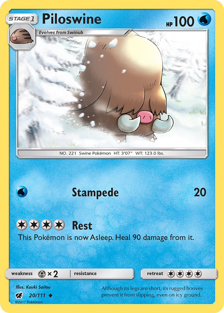 Piloswine (20/111) [Sun & Moon: Crimson Invasion] - Card Brawlers | Quebec | Canada | Yu-Gi-Oh!