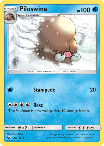 Piloswine (20/111) [Sun & Moon: Crimson Invasion] - Card Brawlers | Quebec | Canada | Yu-Gi-Oh!