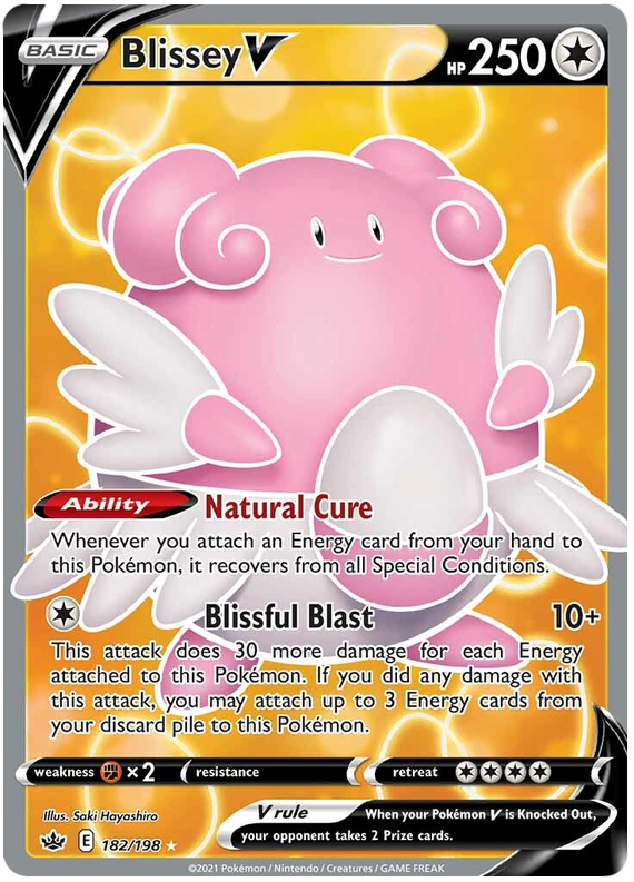 Blissey V (182/198) [Sword & Shield: Chilling Reign] - Card Brawlers | Quebec | Canada | Yu-Gi-Oh!