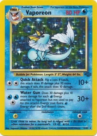 Vaporeon (12/64) [Jungle Unlimited] - Card Brawlers | Quebec | Canada | Yu-Gi-Oh!