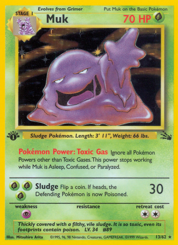 Muk (13/62) [Fossil 1st Edition] - Card Brawlers | Quebec | Canada | Yu-Gi-Oh!