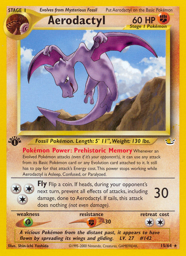 Aerodactyl (15/64) [Neo Revelation 1st Edition] - Card Brawlers | Quebec | Canada | Yu-Gi-Oh!