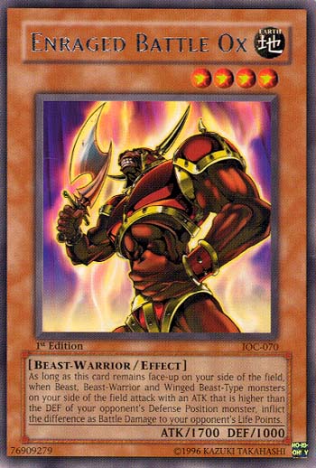 Enraged Battle Ox [IOC-070] Rare - Card Brawlers | Quebec | Canada | Yu-Gi-Oh!