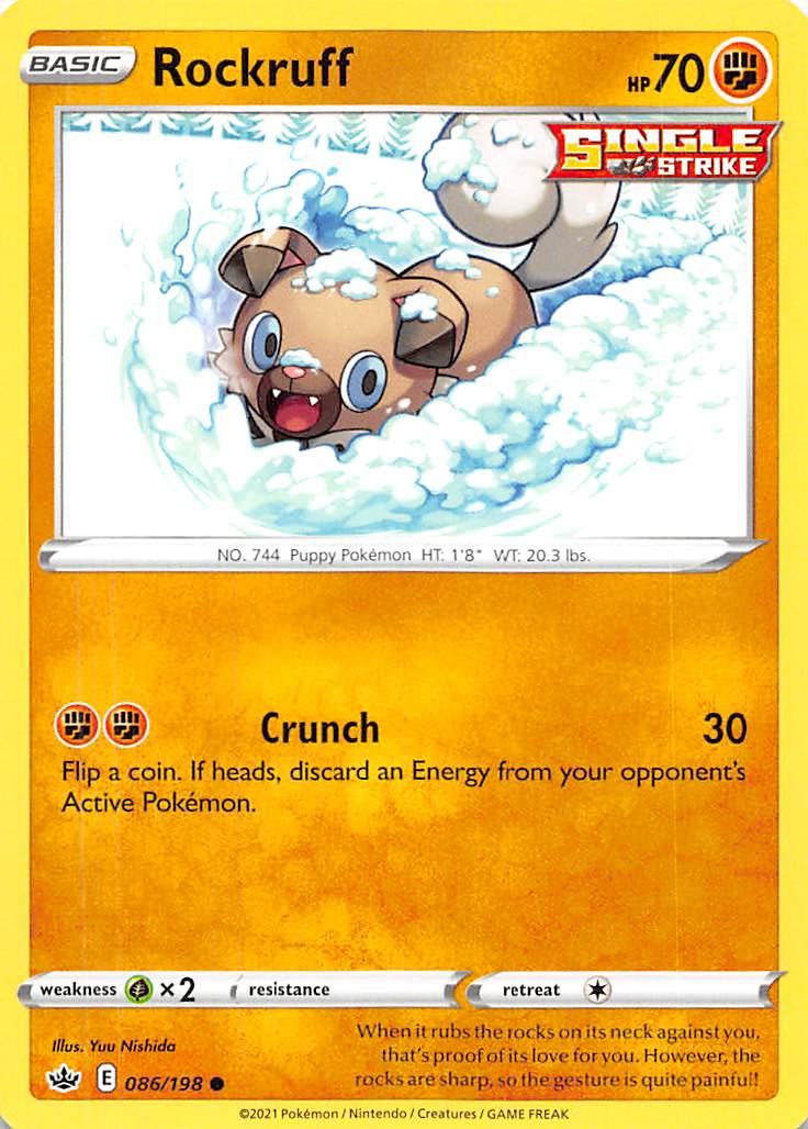 Rockruff (086/198) [Sword & Shield: Chilling Reign] - Card Brawlers | Quebec | Canada | Yu-Gi-Oh!