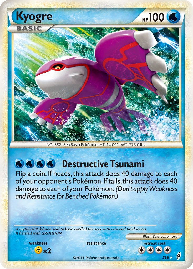 Kyogre (SL6) [HeartGold & SoulSilver: Call of Legends] - Card Brawlers | Quebec | Canada | Yu-Gi-Oh!
