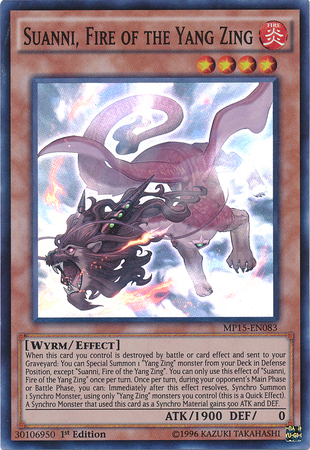 Suanni, Fire of the Yang Zing [MP15-EN083] Super Rare - Yu-Gi-Oh! - Card Brawlers | Quebec | Canada |