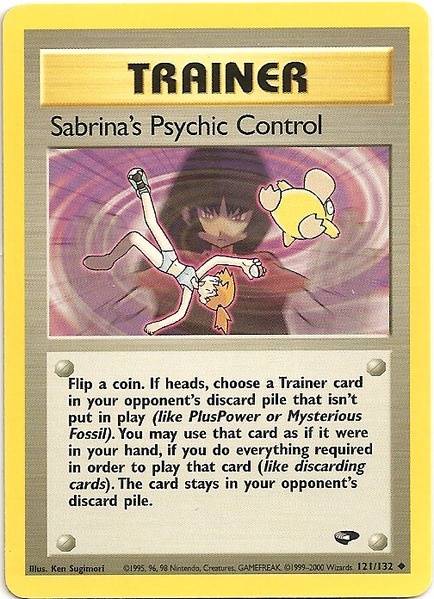 Sabrina's Psychic Control (121/132) [Gym Challenge Unlimited] - Card Brawlers | Quebec | Canada | Yu-Gi-Oh!