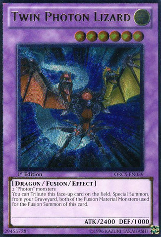 Twin Photon Lizard [ORCS-EN039] Ultimate Rare - Card Brawlers | Quebec | Canada | Yu-Gi-Oh!