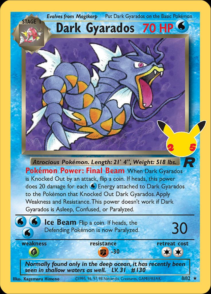 Dark Gyarados (8/82) [Celebrations: 25th Anniversary - Classic Collection] - Card Brawlers | Quebec | Canada | Yu-Gi-Oh!