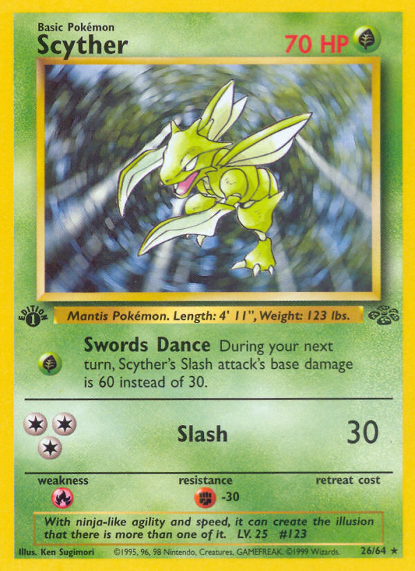 Scyther (26/64) [Jungle 1st Edition] - Card Brawlers | Quebec | Canada | Yu-Gi-Oh!