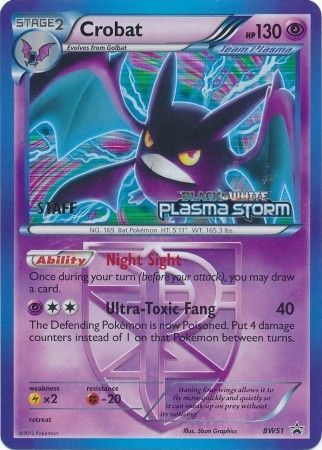 Crobat Team Plasma (BW51) (Staff Prerelease Promo) [Black & White: Black Star Promos] - Card Brawlers | Quebec | Canada | Yu-Gi-Oh!
