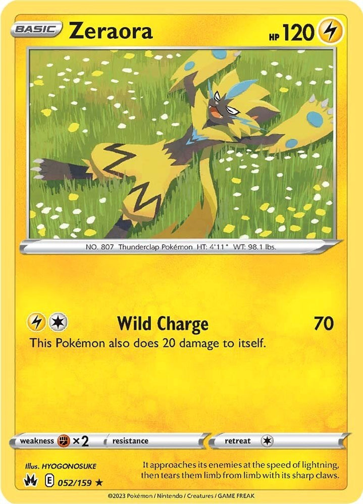 Zeraora (052/159) [Sword & Shield: Crown Zenith] - Card Brawlers | Quebec | Canada | Yu-Gi-Oh!