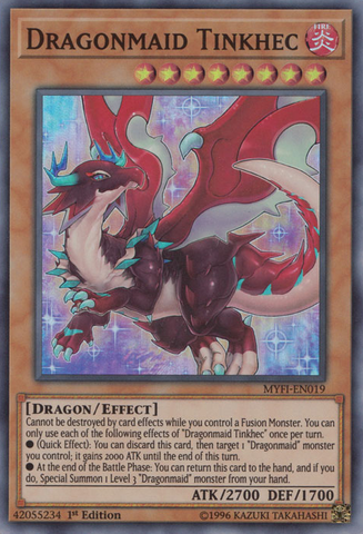 Dragonmaid Tinkhec [MYFI-EN019] Super Rare - Card Brawlers | Quebec | Canada | Yu-Gi-Oh!