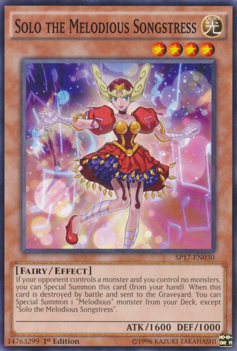 Solo the Melodious Songstress [SP17-EN030] Common - Card Brawlers | Quebec | Canada | Yu-Gi-Oh!