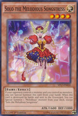 Solo the Melodious Songstress [SP17-EN030] Common - Card Brawlers | Quebec | Canada | Yu-Gi-Oh!