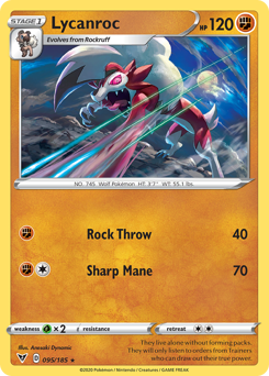 Lycanroc (095/185) [Sword & Shield: Vivid Voltage] - Card Brawlers | Quebec | Canada | Yu-Gi-Oh!