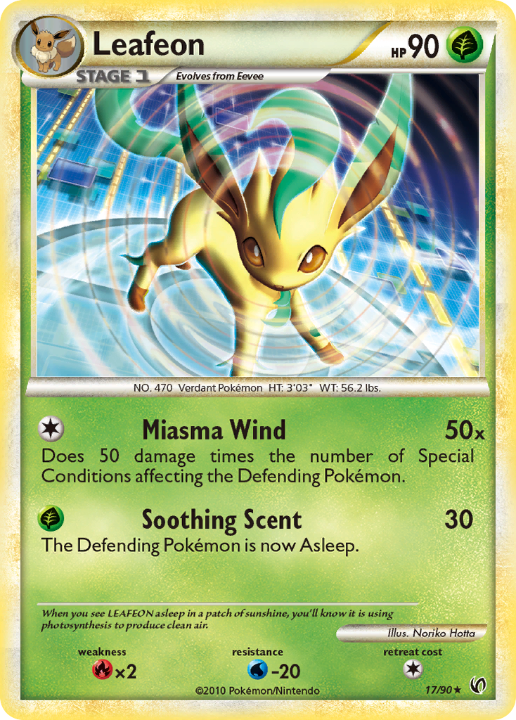 Leafeon (17/90) [HeartGold & SoulSilver: Undaunted] - Card Brawlers | Quebec | Canada | Yu-Gi-Oh!
