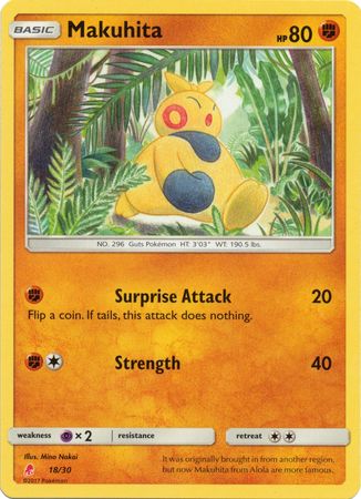 Makuhita (18/30) [Sun & Moon: Trainer Kit - Lycanroc] - Card Brawlers | Quebec | Canada | Yu-Gi-Oh!
