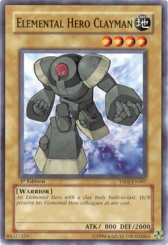 Elemental HERO Clayman [YSDJ-EN007] Common - Card Brawlers | Quebec | Canada | Yu-Gi-Oh!